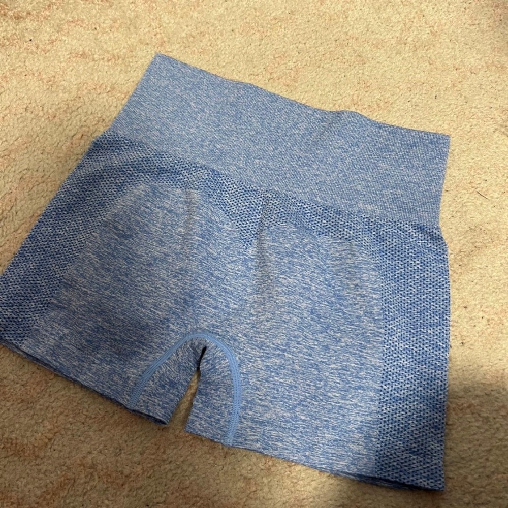 blue biker shorts